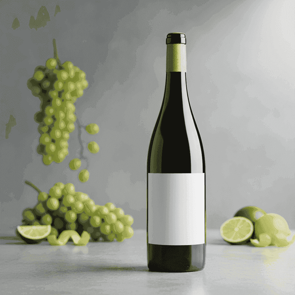 Bottle of Riesling wine