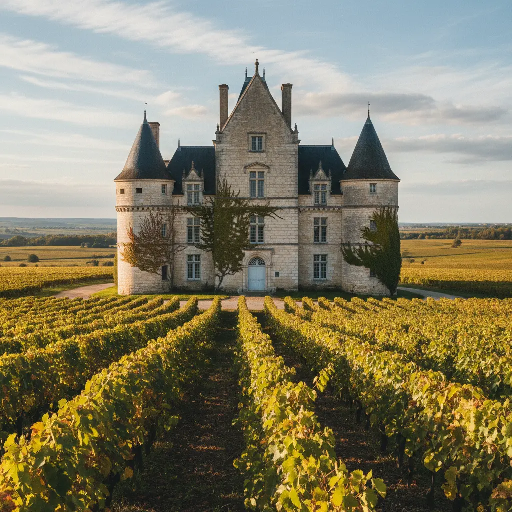 Historic Chateau in Bordeaux vineyards