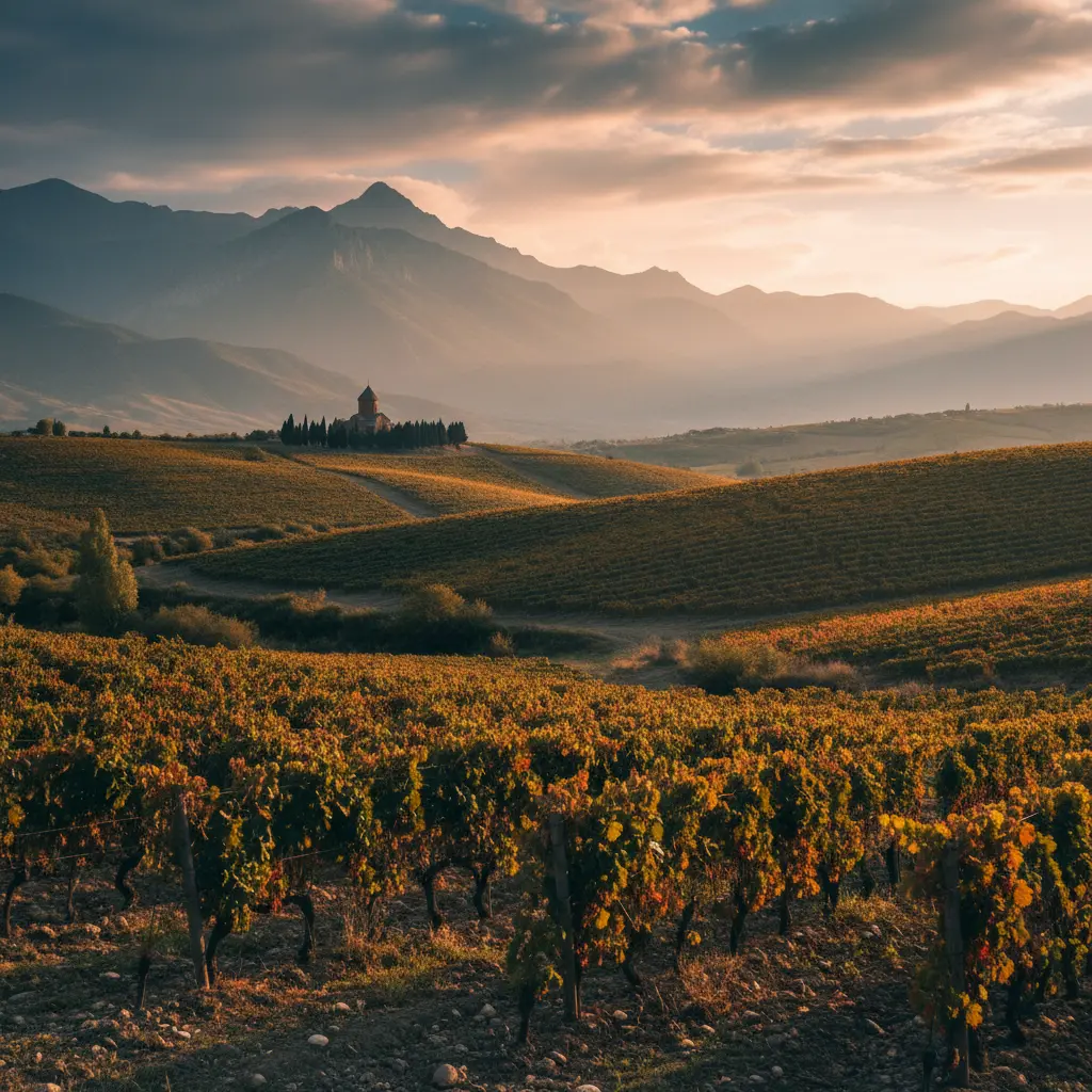 Vineyards in the Kakheti region of Georgia